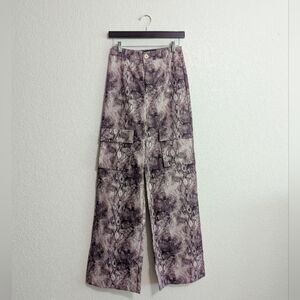 Ego Purple Snakeskin Cargo Pants